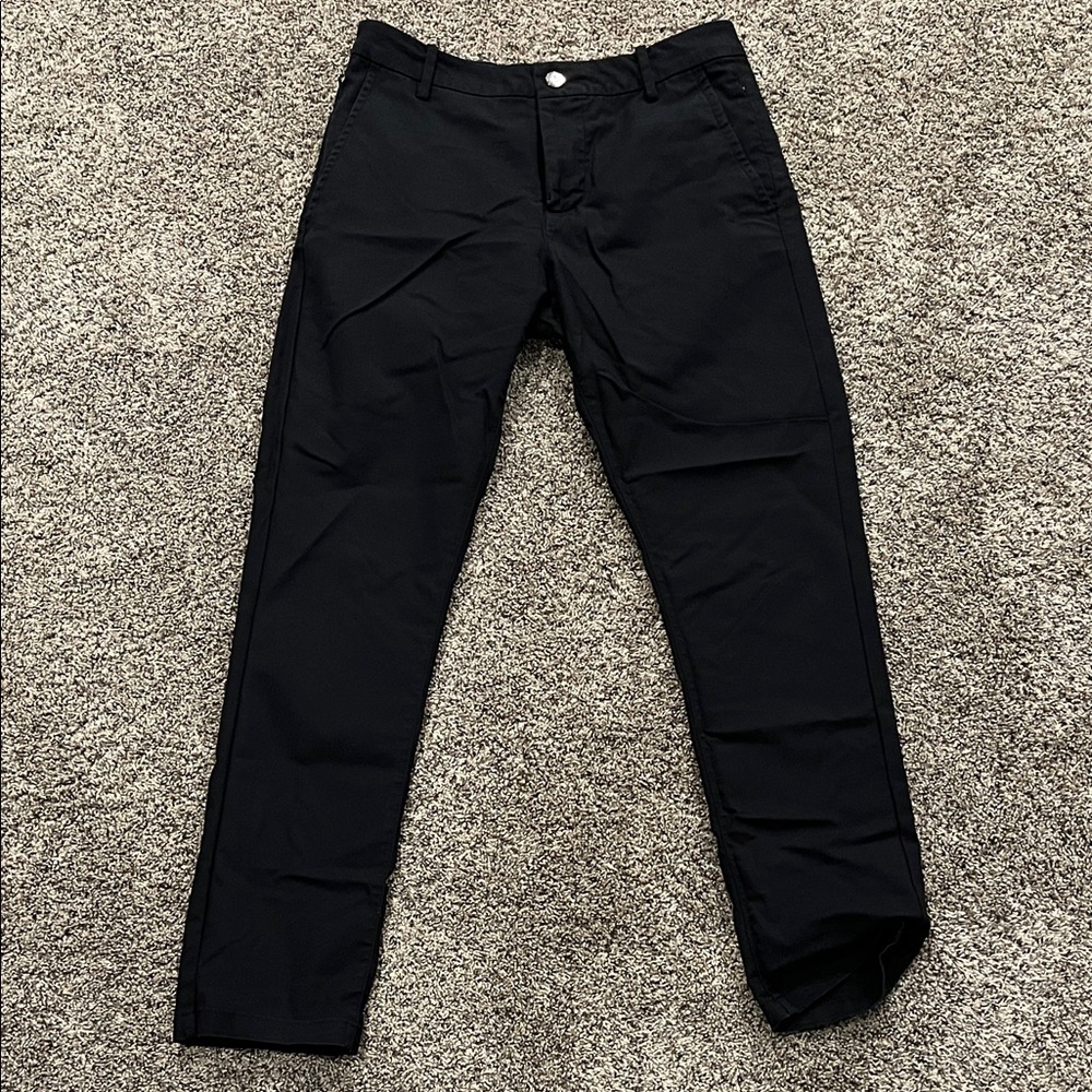 Men’s 30x30 black athletic fit pants